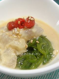 鯛のづけめかぶ-レシピのメイン写真