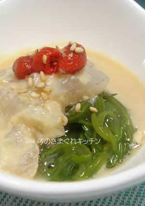 鯛のづけめかぶ-レシピのメイン写真