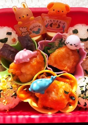 幼稚園☆彩豊かなお弁当♡(*´˘`*)-レシピのメイン写真