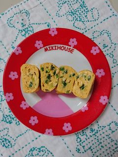 お弁当。卵焼き。ねぎ入り。-レシピのメイン写真