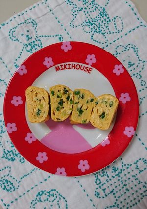 お弁当。卵焼き。ねぎ入り。-レシピのメイン写真