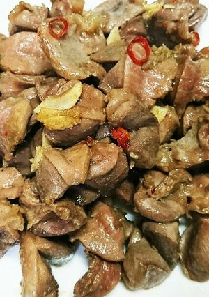 砂ずりのピリ辛にんにく炒め-レシピのメイン写真