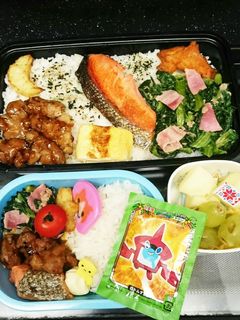今日も旦那弁・幼稚園弁418-レシピのメイン写真