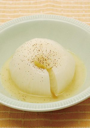 レンジで！新玉ねぎまるごと白だしバター-レシピのメイン写真