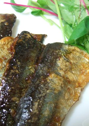 簡単ふっくら☆★ハチミツでサンマの蒲焼き-レシピのメイン写真
