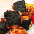 生姜焼き風〜豚こまの海苔唐揚げ