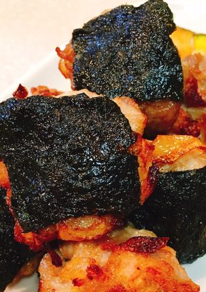 生姜焼き風〜豚こまの海苔唐揚げ-レシピのメイン写真