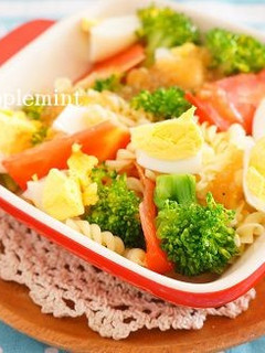 彩り野菜と卵とパスタのフレッシュマリネ-レシピのメイン写真