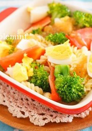 彩り野菜と卵とパスタのフレッシュマリネ-レシピのメイン写真