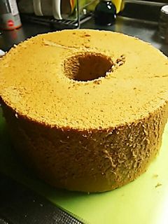 シナモンきな粉シフォンケーキ(美肌意識)-レシピのメイン写真