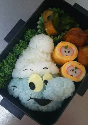 旦那⭐キャラ弁 スマーフ-レシピのメイン写真