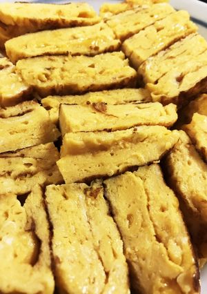 折りたたんで作るふっくら玉子焼き-レシピのメイン写真