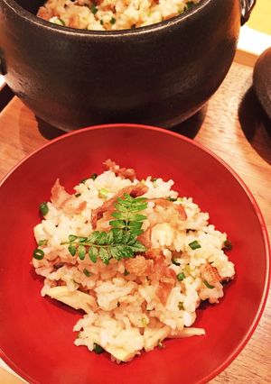 ☆パリパリ鶏皮と小葱のタケノコご飯-レシピのメイン写真