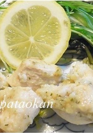 ムネ肉と水菜のレモンソテー-レシピのメイン写真