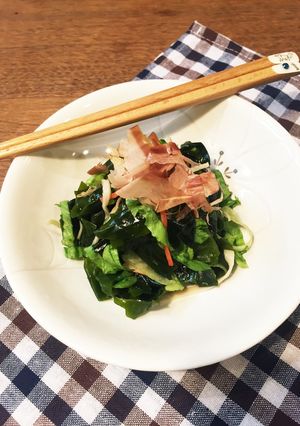 新わかめとレタスとカニカマのポン酢和え♪-レシピのメイン写真