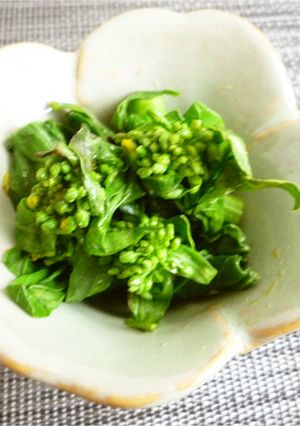 ちんげん菜花の辛子和え-レシピのメイン写真