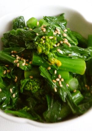 ちんげん菜花のナムル-レシピのメイン写真