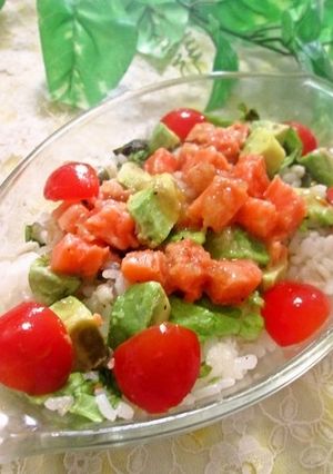 手軽美味☆フレッシュマリネサラダご飯-レシピのメイン写真