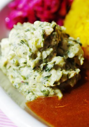 新じゃがと春菊のポテトサラダ-レシピのメイン写真