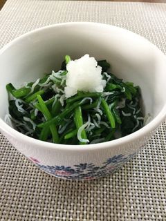 ほうれん草とちりめんのお浸し♡-レシピのメイン写真