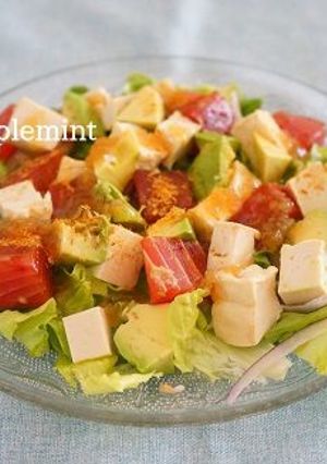 漬けまぐろと豆腐の和風フレッシュマリネ-レシピのメイン写真