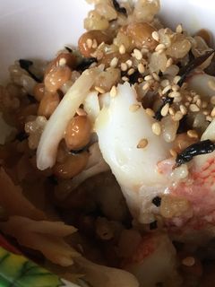 納豆と赤魚の混ぜご飯-レシピのメイン写真