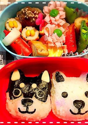 お弁当6日目/ワンコおにぎり-レシピのメイン写真