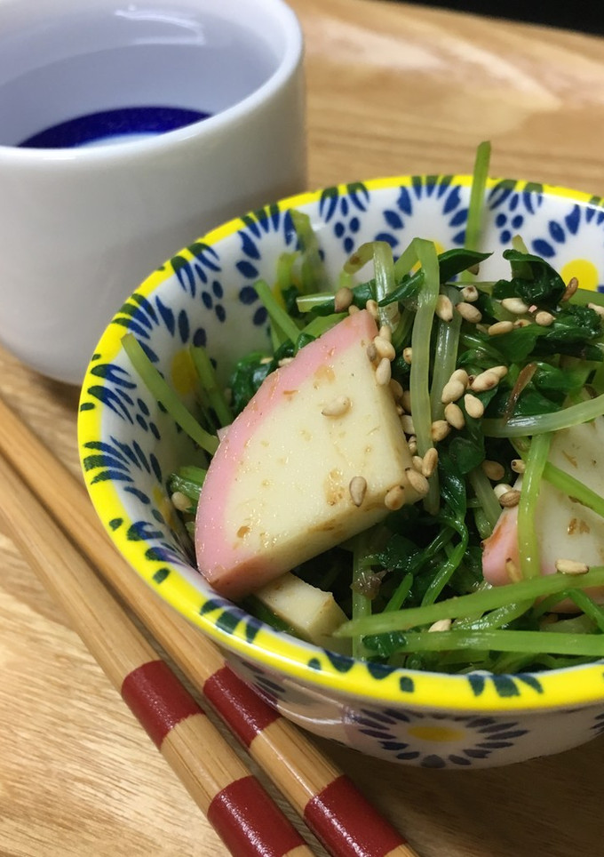 簡単☆あと一品に♡豆苗とかまぼこの和え物-レシピのメイン写真