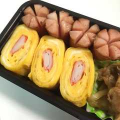 甘いカニカマ卵焼き♪お弁当にも♪-レシピのメイン写真