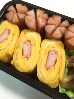 甘いカニカマ卵焼き♪お弁当にも♪-レシピのメイン写真