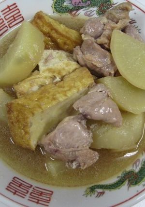 白だしで作る厚揚げ、大根、鶏肉の煮物-レシピのメイン写真