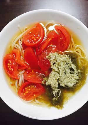 和風トマトめん-レシピのメイン写真