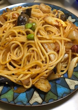 辛いナポリタン-レシピのメイン写真