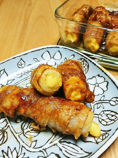 チーズちくわの豚バラ巻き♪-レシピのメイン写真
