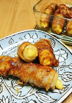 チーズちくわの豚バラ巻き♪-レシピのメイン写真