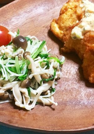 節約&簡単♡きのこと水菜のナムル-レシピのメイン写真