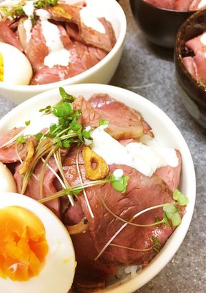 超簡単ローストビーフ丼-レシピのメイン写真
