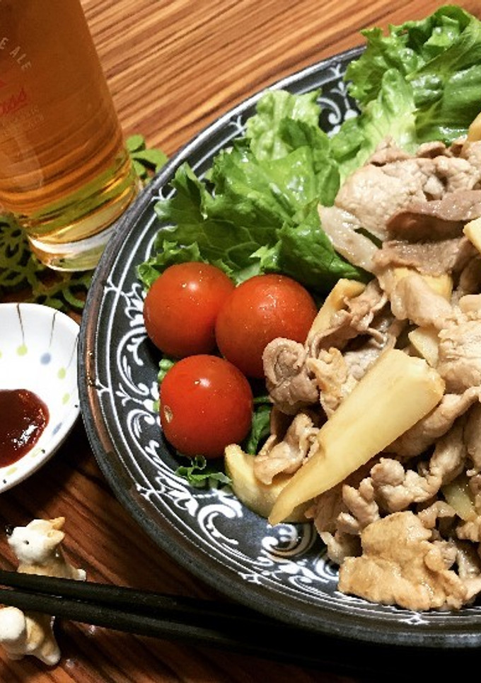 たけのこと豚肉のオイスターソース炒め-レシピのメイン写真