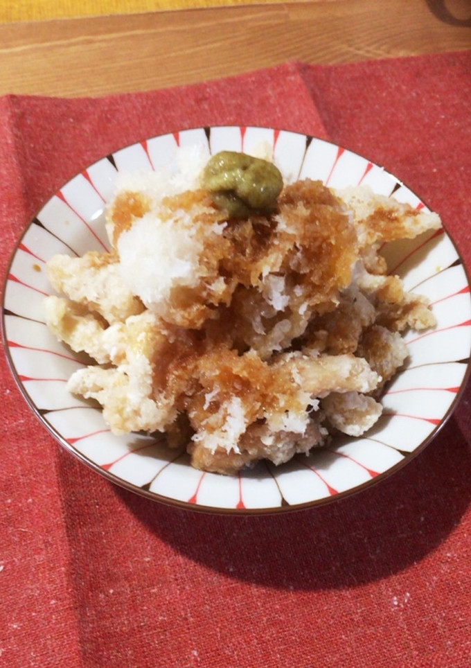 【簡単おつまみ】鶏皮ゆずこしょうゆ-レシピのメイン写真