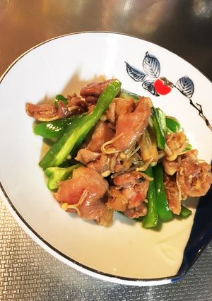 鳥肉とピーマン甘辛炒め(^^)-レシピのメイン写真