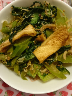 高菜と板麩としらすの甘辛炒め-レシピのメイン写真