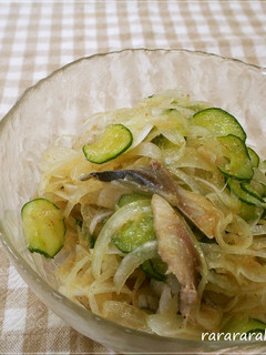 簡単☆しめ鯖と新玉ねぎの胡麻酢和え-レシピのメイン写真