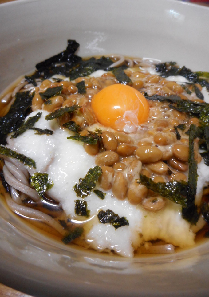 とろろ納豆そば-レシピのメイン写真