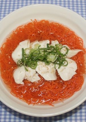 ドライベジヌードル☆鶏白湯乾燥にんじん麺-レシピのメイン写真