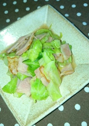 簡単！時短！春キャベツとベーコン炒め-レシピのメイン写真