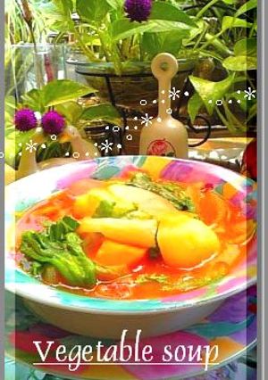 あっという間のぶっ込みスープ☆温まる～♪-レシピのメイン写真