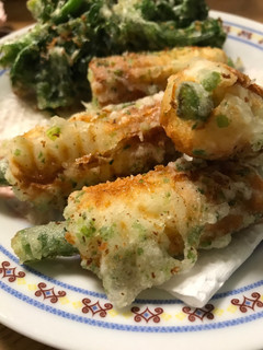 ちくわとインゲン豆の天ぷら☆青さ風味-レシピのメイン写真
