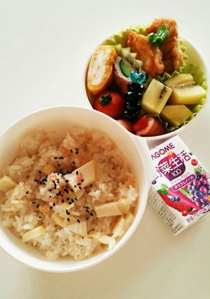 女子高生お弁当★筍ご飯弁当-レシピのメイン写真