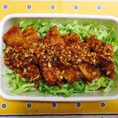 冷めても美味♪春キャベツたっぷり油淋鶏-レシピのメイン写真