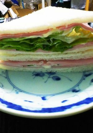 ハムサンドのマヨネーズ♪-レシピのメイン写真